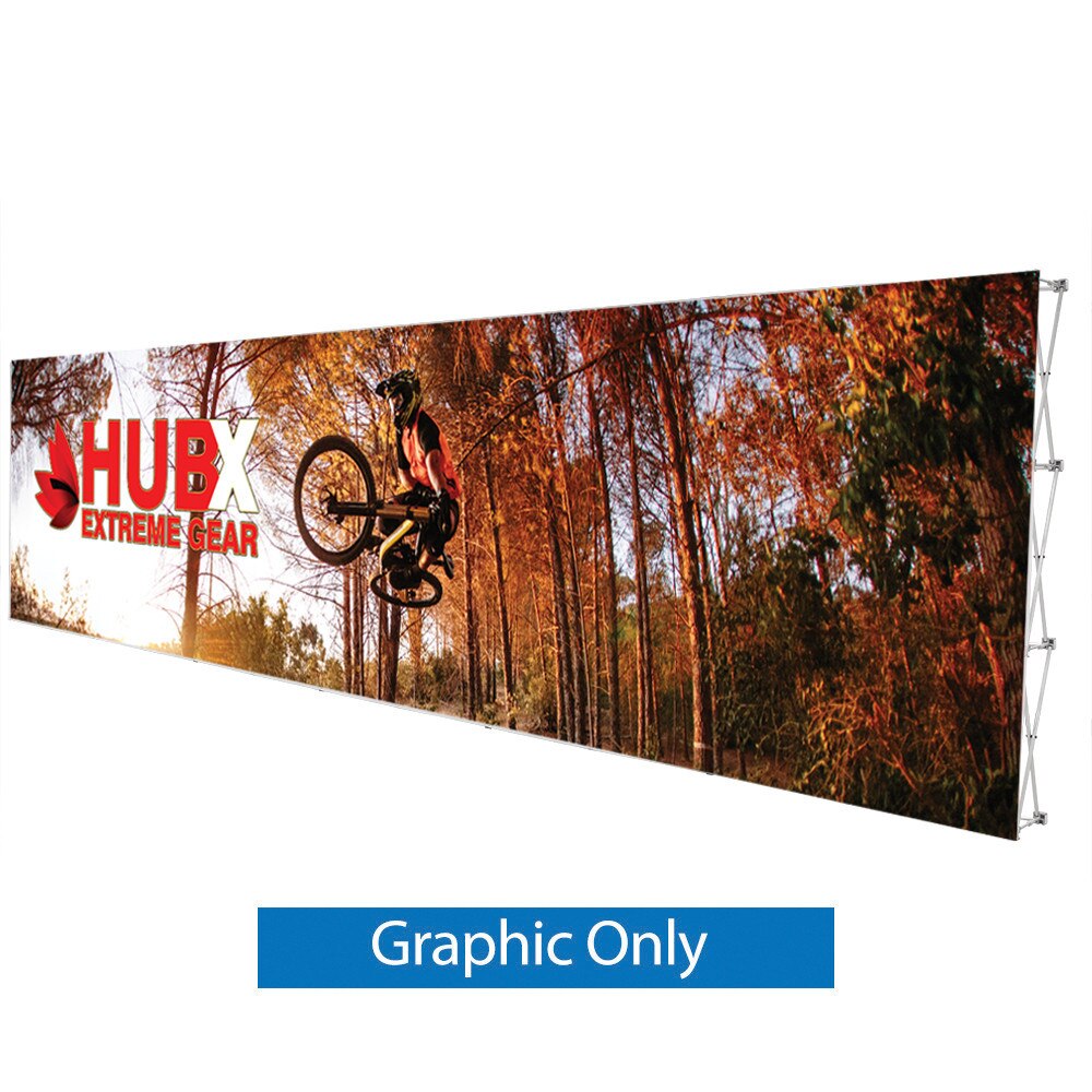 Rpl Graphics 30 x 7.5 ft. RPL Fabric Pop Up Display Straight